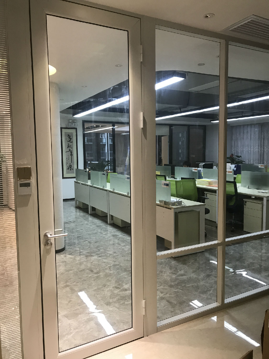 白框玻璃隔斷 白框玻璃隔斷